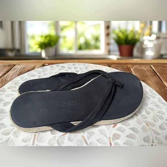 New TKEES Hera Suede Leather espadrille Sandals Platform Flats - Picture 3 of 15